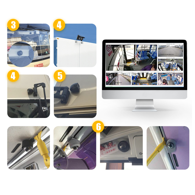 8 kanālu DVR drošības kameru sistēma kravas automašīnām (3)