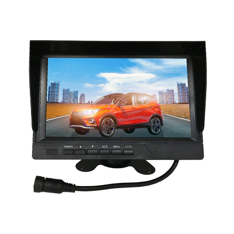 9 collu četru dalīta ekrāna TFT LCD krāsu automašīnu monitors autobusu kravas automašīnu parka pārvaldībai (4)