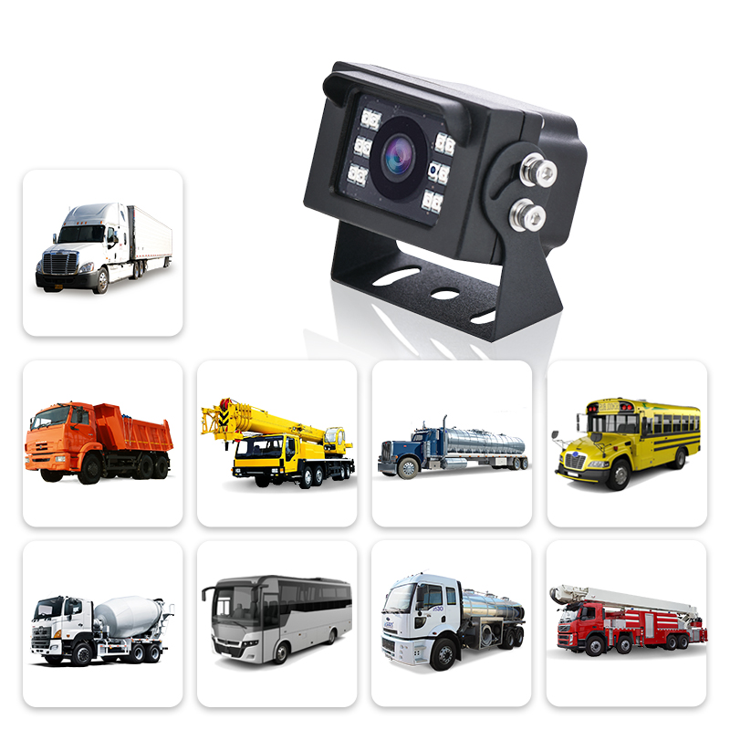 IP69K autobusu nakts redzamības atpakaļskata kamera kravas automašīnu videonovērošanas parka drošības monitoriem ( (5)