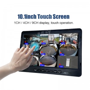 10.1 Inch 8 Channel ADAS DSM BSD 360 SVM MDVR Monitor