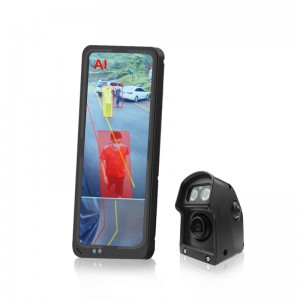 HD 12.3 Inch Pedestrian Vehicle AI BSD Blind Spot Detection Camera Mirror