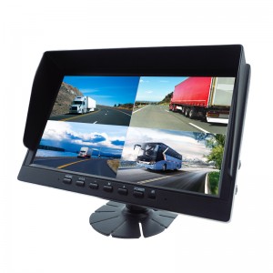 4 Channel Rear View Reverse Backup Truck  Camera 10.1 inch  TFT LCD Car Monitor