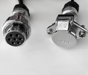 7PIN Spiral Cable Audio VideoTractor Truck Trailer Cable for Trailer Rear View Camera System