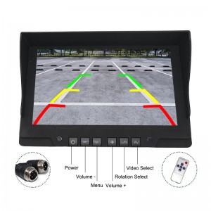 7inch monitor waterproof hd reverse backup camera monitor kit system