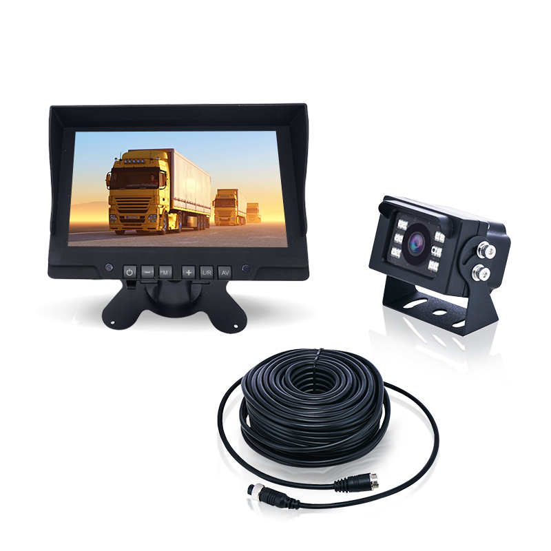 7inch monitor waterproof hd reverse backup camera monitor kit system (3)