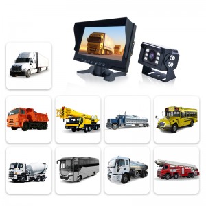 7inch monitor waterproof hd reverse backup camera monitor kit system
