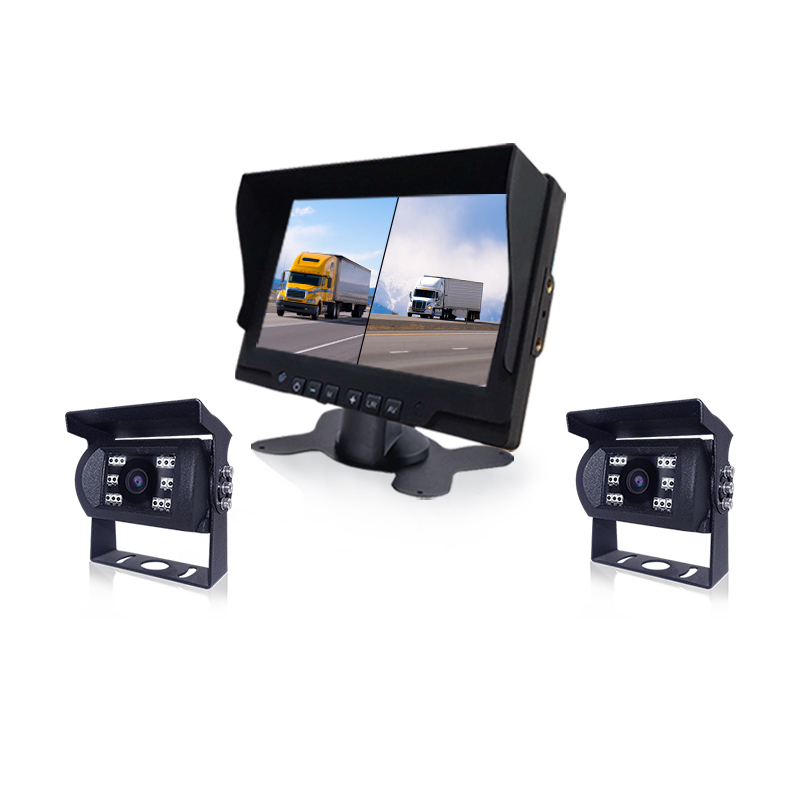 Car Mini Side/Front/Backup Camera 5 LCD Rear View Monitor Reverse Parking  Kit