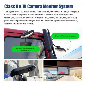 10.1inch Monitor Class V Class VI Camera Mirror
