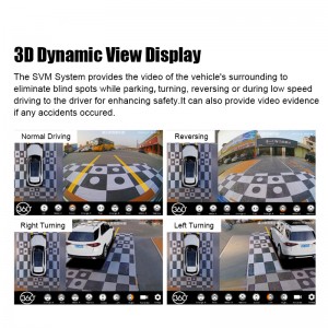 360 Degree 3D Bird View Car Camera