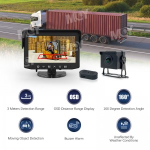 AHD 1080P Millimeter Wave Radar Parking Reverse Camera For Truck