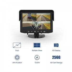 7 inch 4 Channel Quad Monitor