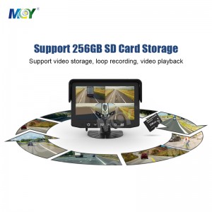 7 inch 4 Channel Quad Monitor