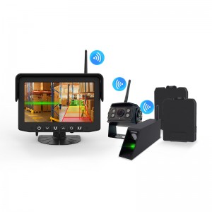 AI BSD Blind Spot Detection Pedestrian Warning Parking Reverse Fork Laser Positioning Wireless Forklift Camera