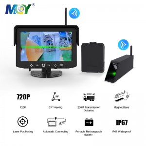 7inch Monitor Wireless Reach Truck Fork View Forklift Camera System Laser Positioning
