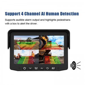 1CH/2CH/3CH/4CH Wireless Reverse Backup AI Camera