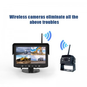 1CH/2CH/3CH/4CH Wireless Reverse Backup AI Camera