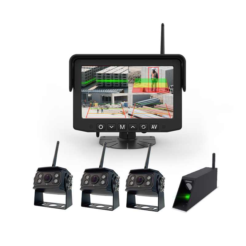 4Channel Wireless Backup AI Forklift Camera