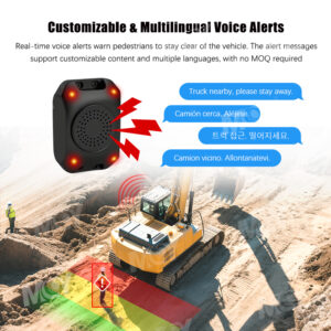 4 Channel AI BSD Pedestrian Direction Indicator Blind Spot Camera for Construction Truck - MCY Technology Limited