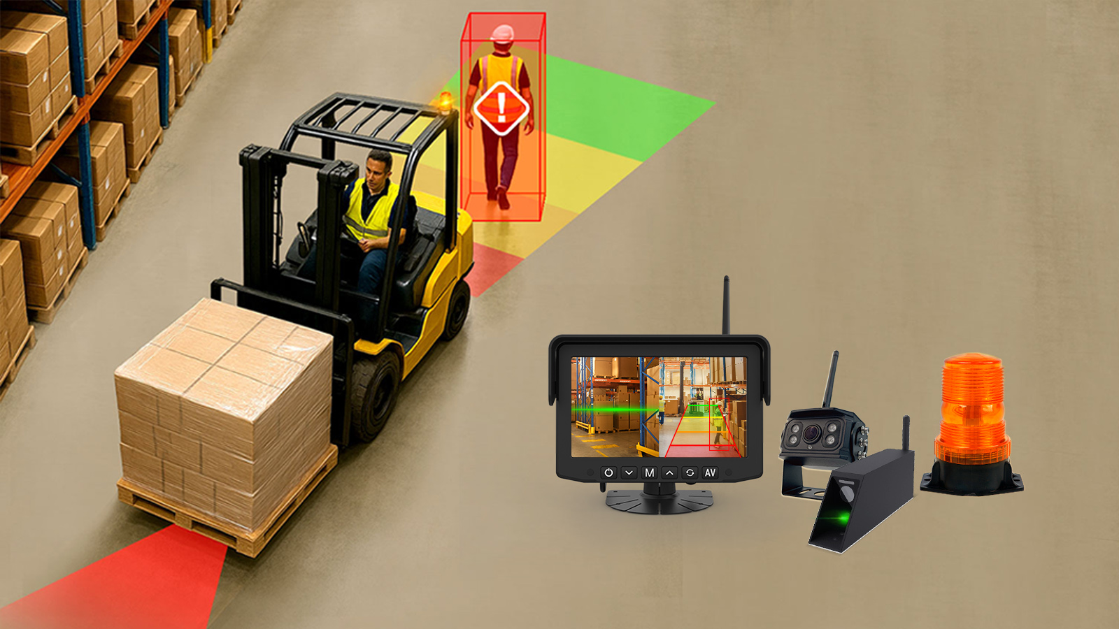 Enhance Forklift Safety and Efficiency with MCY’s Wireless AI Camera Systems