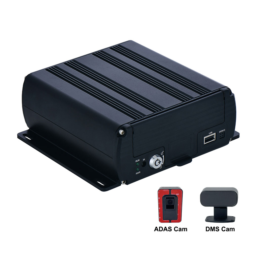 AI MDVR, 4CH+1IPC 1080P，DMS+ADAS+BSD