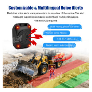 Construction Mining Vehicle Safety Monitor AI Driver Status Monitor DSM BSD Blind Spot Backup Camera System - MCY Technology Limited
