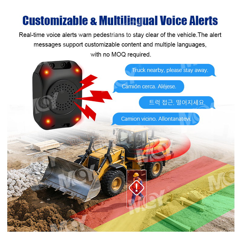 Construction Mining Vehicle Safety Monitor AI Driver Status Monitor DSM BSD Blind Spot Backup Camera System - MCY Technology Limited detail pictures