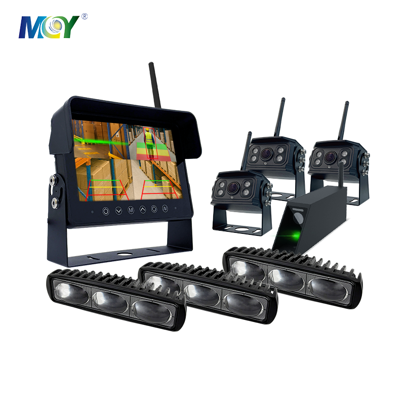 4Ch Bsd Forklift Pedestrian Detection Ai Wireless Camera System With Flashing Safety Zone Led Lights Collision Prevention - MCY Technology Limited detail pictures