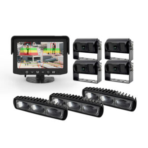 AI Camera Proximity Warning System With Flashing LED Light Pedestrian Danger Zone Alert