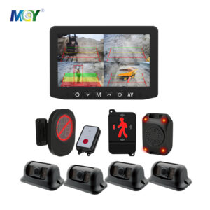 Thumb up LED Light Display AI Smart 4 Channel Camera Monitor for Construction Sites Truck Safety - MCY Technology Limited