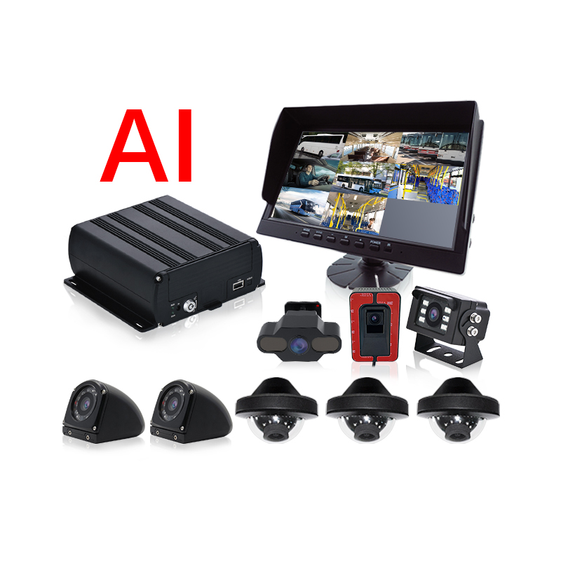8 Channel 1080P Vehicle CCTV MDVR GPS 4G WIFI  AI BSD DSM ADAS Camera Mobile DVR For Bus