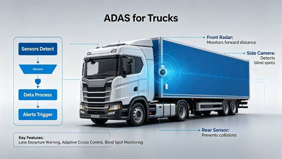 ADAS for Trucks: Advanced Truck Safety System Solutions for Fleets