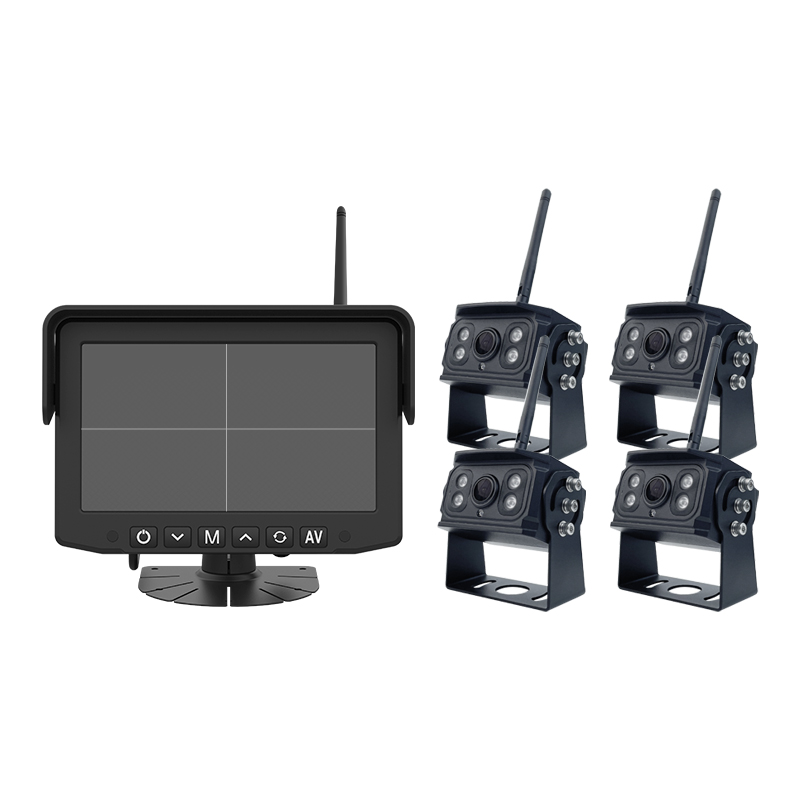 4 Channel digital wireless vehicle backup wireless rear view camera